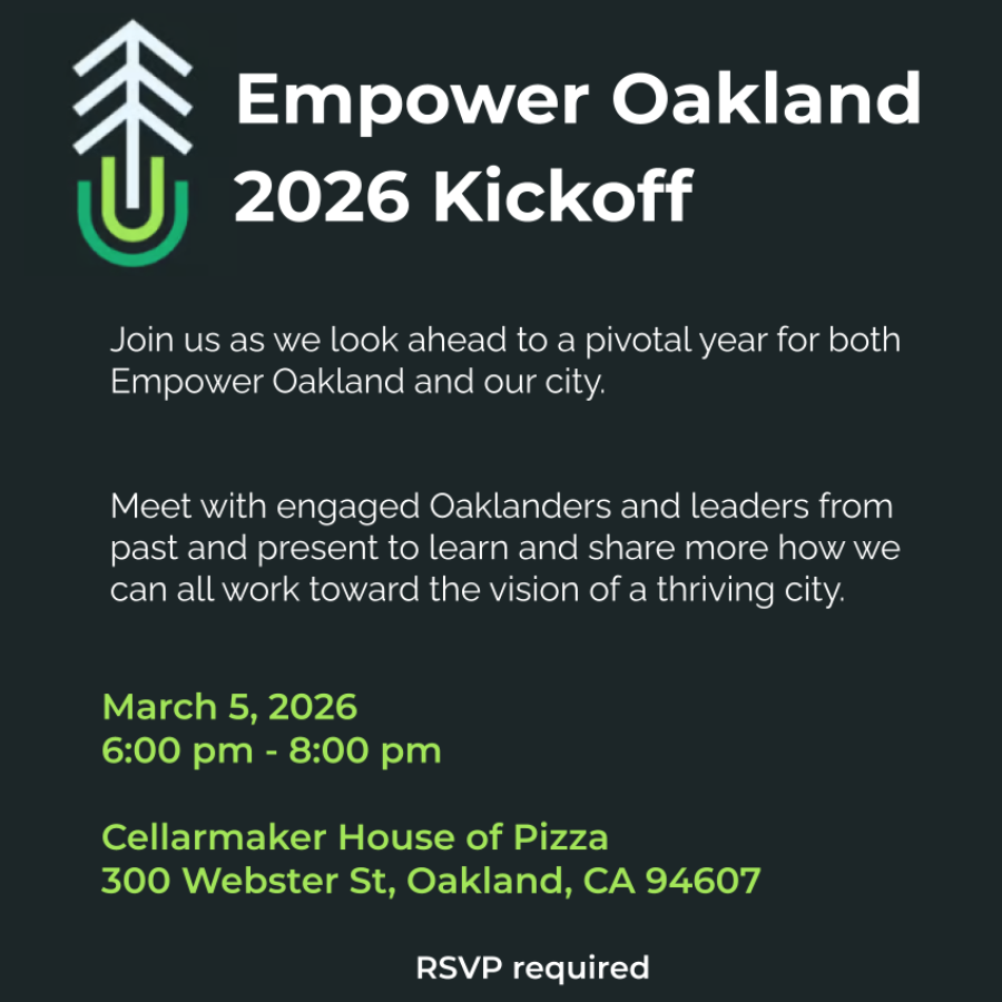 Empower Oakland 2026 kickoff event flyer